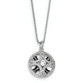 thumbnail image 2 of SS Rhodium-Plated CZ Brilliant Embers Necklace in Sterling Silver, 2 of 3