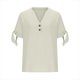 thumbnail image 4 of Camisola de Color Sólido de Ajuste Suelto de Algodón de las Mujeres sin Mangas, Casual Cuello Redondo Superior, 4 of 6