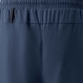 thumbnail image 5 of Lovzfmll Men's Summer Double-Layer Fake Two-Piece Running Fitness Shorts, Sports Athletic Bermuda Shorts Navy, XL, 5 of 6