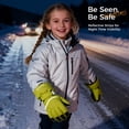thumbnail image 5 of ThxToms Kids Warm Gloves Winter Waterproof Snow Gloves for Outdoor Sports, Toddler Bulky Ski Gloves for Boys Girls,Green,M, 5 of 8
