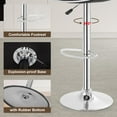 thumbnail image 6 of PurelyGoods  Bar Stools Set of 2, Counter Height Adjustable Bar Stools with Back Bar Stool PU Leather Swivel Bar Stool Kitchen Counter Bar Stools Dining Chairs, 6 of 7