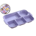thumbnail image 1 of Dvruxg Assiettes Divisées Grandes de 12,7 Pouces Incassables en Paille de Blé Vaisselle Plateaux-Repas Légers Réutilisables en Plastique Compartiment Micro-Ondes Lave-Vaisselle Sécuritaires Assiettes Séparatrices, 1 of 5