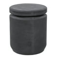 thumbnail image 5 of DecMode Black Fiber Clay Industrial Outdoor Stool 17", 5 of 11