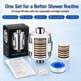 thumbnail image 4 of Shower Filter with 2 Replaceable Cartridges, 20-Stage High Output Shower Water Filter, Universal, 4 of 8