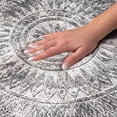 thumbnail image 3 of Addison Rugs Dream Shag Premium Machine Washable Transitional Medallion Gray Rectangle Rug, 9' x 12', 3 of 8