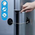 thumbnail image 4 of 4 Pieces Fridge Lock Refrigerator Lock With 8 Key, Freezer Lock Child Safety Cabinet Lock With Adhesive For Kitchen Appliance, Openable Furniture, Sli, 4 of 4