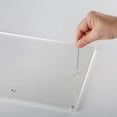 thumbnail image 6 of M&T Displays Clear Acrylic L Photo Frame, 4x6 inch Picture Sign Holder, Portrait, Landscape Desktop Stand (24-Pack), 6 of 9