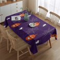 thumbnail image 2 of Halloween Pumpkins Spiders and Webs Rectangle Tablecloth 60"x84",Waterproof Polyester Rectangle Table Cloth, Wipeable Spillproof Polyester Tablecloth for Dining, Camping, Indoor and Outdoor, 2 of 5
