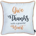 thumbnail image 4 of Set of 4 18" Pumpkin Spice Throw Pillow Cover in Multicolor, 4 of 6