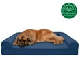 thumbnail image 2 of FurHaven Pet Products Quilted Memory Top Sofa Pet Bed for Dogs & Cats - Navy, Jumbo Plus, 2 of 13