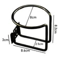 thumbnail image 2 of 2 Pcs Stainless Steel for Marine Cup Holder,Universal Boat Cup Holder,Multifunctional Ring Cup Holder,Practical Drink Holder for RV,Black Coating Ring Cup Holder, 2 of 7