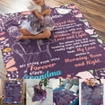 thumbnail image 2 of Gzwccvsn To My Granddaughter Blanket Gifts form Grandma, Gifts for Granddaughter Birthday My Love for You Is Forever Flannel Soft Blanket Throw 39"x59" Granddaughter Birthday Gifts, 2 of 7