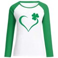 thumbnail image 4 of fartey Chandails en Molleton de la Saint-Patrick pour Femmes Manches Longues Décontractées Tee Graphique Irlandais Col Rond Mode 2023 Hauts T-Shirt Confortable Blouse Cadeau pour Femmes, 4 of 5