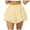 Yellow*, variant on RUTAYY Women's Skirt Solid Color Yoga Sports Loose Fit Breathable Light Half Bottom Comfortable Breathable Trendy Travel Mini Skirt