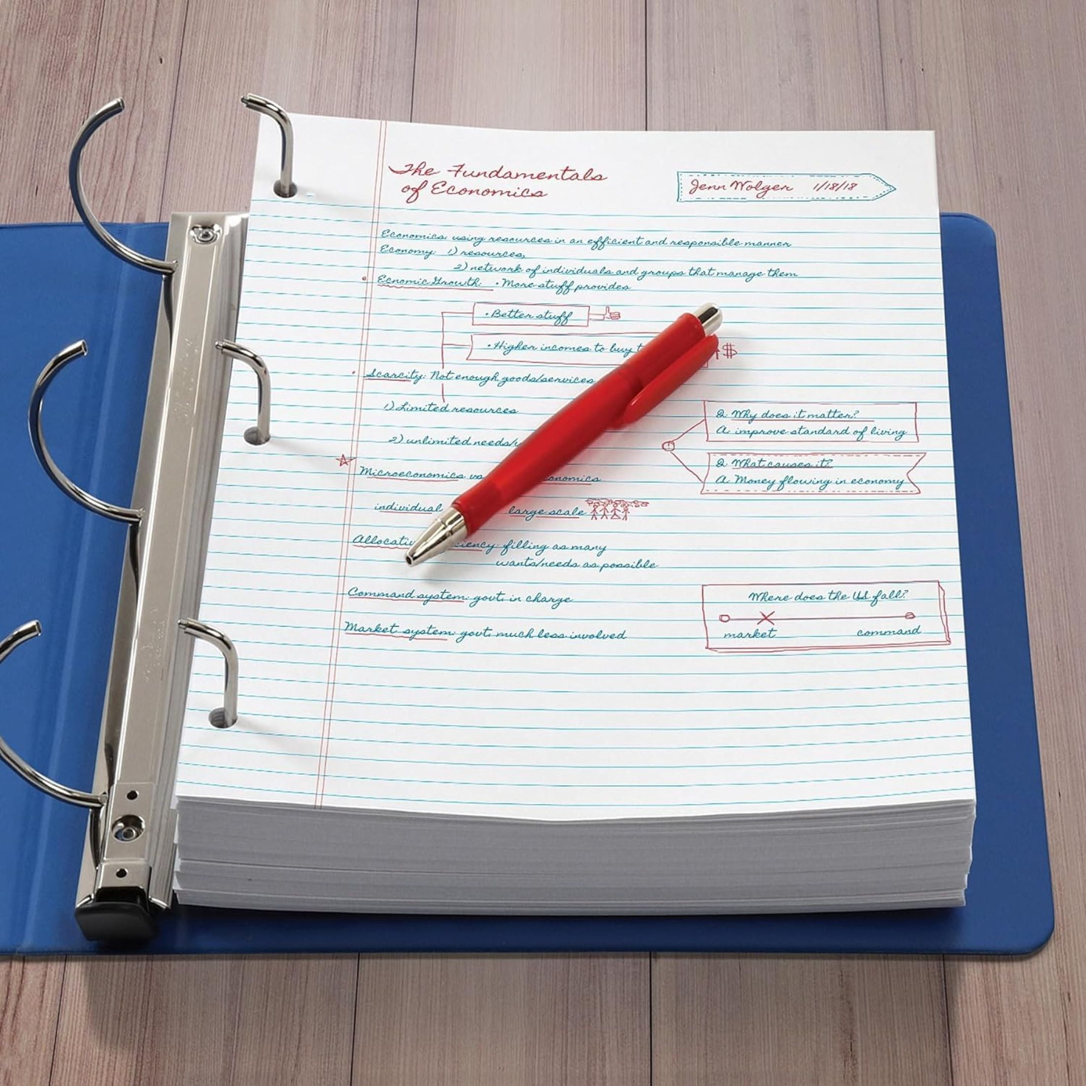50 pack Trail maker 1 Inch 3 Ring Hardcover Binders with Clear Transparent Covers for Picture Note Displays in Blue