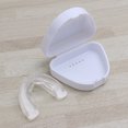 thumbnail image 3 of EeaseMX Protector bucal deportivo para adultos, protector bucal, protector bucal para ortodoncia, boxeo, artes marciales mixtas (MMA), karate, fútbol, hockey y rugby - Etapa 3 (blanco), 3 of 7