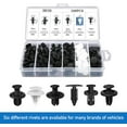 thumbnail image 1 of 100 Pcs Car Clips Plastic Rivets Fasteners Push Retainer Kit with Most Popular Sizes Auto Push Pin Rivets Set, 1 of 5