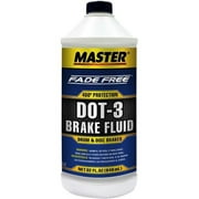 Prime Automotive MASTFH32 Master Brake Fluid - 32 oz - Pack of 12