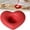 Watermelon Red, variant on Heart-Shaped Candle Holders,Decorative Candlesticks,Sturdy Ceramic Material,Multicolor Appearance,Suitable for Party Wedding Decoration,Valentines Day Gifts,4.5in(Red)
