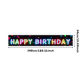 thumbnail image 3 of Colorful Neon Style Happy Birthday Banner Background Party Decors for Birthday Party Photography Props Celebrations Events Decorations, 3 of 8
