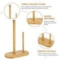 thumbnail image 5 of KEINXS Paper Holder Towel Roll Toilet Stand Kitchen Tissue Dispenser Standing Wooden Bathroom Freestanding Countertop Rack Free, 5 of 7