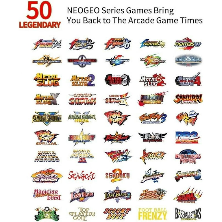 NEOGEO MVSX Video Home Arcade with 50 Classic SNK Games for Adults