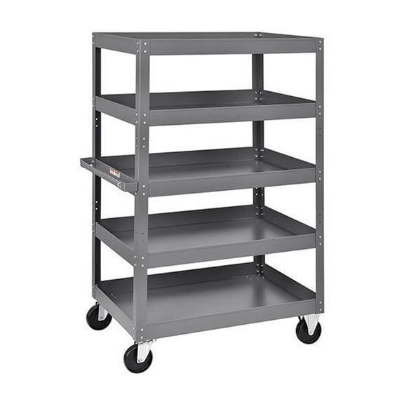 Multi-Level Steel Shelf Truck, 5 Shelves, 800 Lb. Capacity, 36"L x 24"W x 60"H