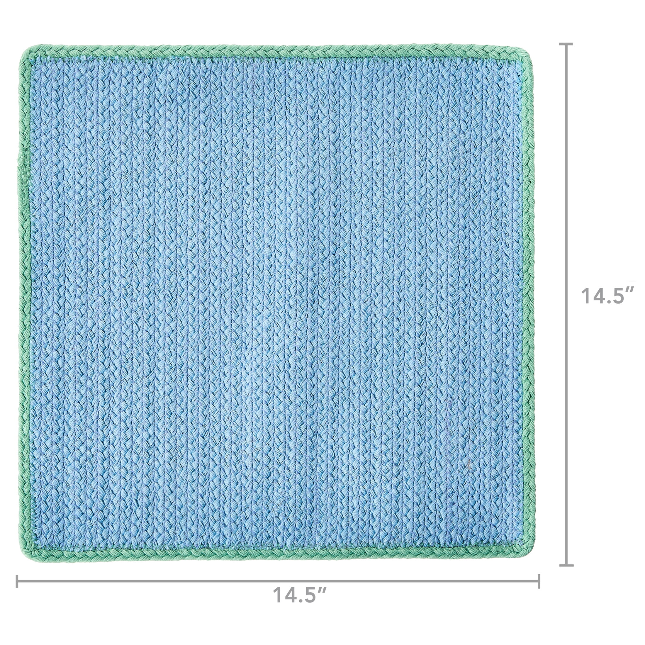 Sheila Bridges Philadelphia Collection Placemat Set, Blue, 14" x 14", 4 Count