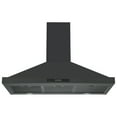 thumbnail image 4 of Ancona Hotte de Cuisinière Pyramidale Murale Convertible 36” 450 CFM en Acier Inoxydable Noir, 4 of 6