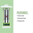 thumbnail image 5 of Digital Max Min Greenhouse Thermometer Room Temperature - Classic Max Min Thermometer To Measure Maximum And Minimum Temperatures - Easy Wall Mounted, 5 of 5