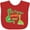 Red, variant on Inktastic My Papaw Loves Me dinosaur Boys Baby Bib