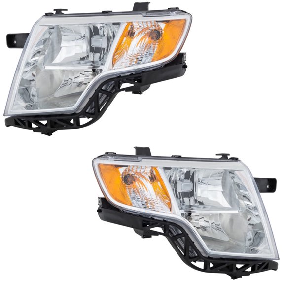 For Ford Edge 2007 2008 2009 2010 Headlight Driver and Passenger Side | Pair | Composite Type | SE/SEL/Limited Model | CAPA | Replacement For FO2502228C, FO2503228C | 7T4Z13008B, 7T4Z13008A