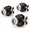 Oil Rubbed Bronze-Passage-3, variant on Antique Bronze Passage 2-Pack Octagonal Crystal Glass Door Knobs for Hallway Closet
