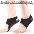 thumbnail image 5 of 1 Pair Arch Support Sleeves Cushioned Soft Elastic Gel Pads Fabric Arch Socks For Flat Foot Pain Relief Plantar Fasciitis Heels, 5 of 6