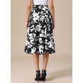 thumbnail image 3 of DARING DIVA Women's Dressy Flowy A-line Boho Skirts X-Large Black, 3 of 6