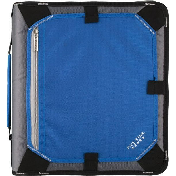 Five Star 2 inch Zipper Binder with Expandable Panel Zipper Binders