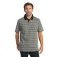 thumbnail image 4 of Gioberti Mens Regular Fit Yarn Dye Striped Short Sleeve Polo Shirt with Pocket, 4 of 5
