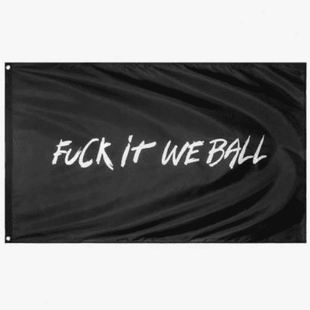 It We Ball Flag Funny Banner 3x5 ft Cool Flag for College Dorm Bedroom Wall Decor Hanging