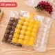 thumbnail image 1 of Paquete de 20 unidades de bolsas desechables con autosellado, bolsas transparentes con molde para hacer hielo de congelación más rápida, utensilios de cocina, 1 of 2