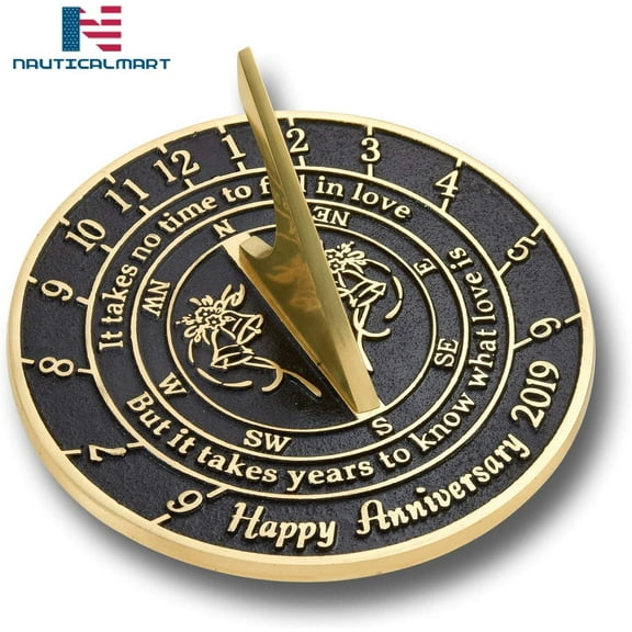 NauticalMart Handmade Wedding Anniversary Sundial Gift