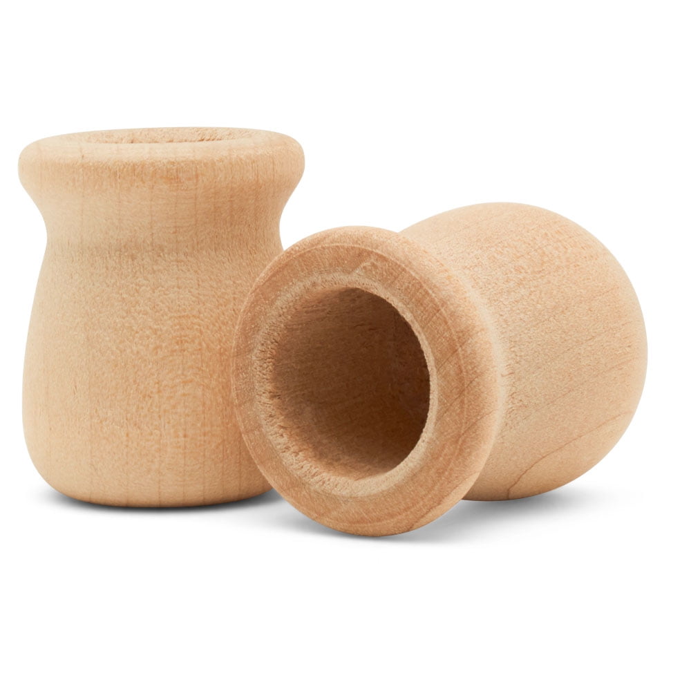25ct Woodpeckers Crafts, DIY Unfinished Wood 2½ Classic Candle Cup, Pack of 25 Natural