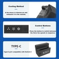 thumbnail image 4 of Ventilador de refrigeración con 3 velocidades ajustables para la consola Nintendo Switch 2: accesorios portátiles de disipación de calor, 4 of 8