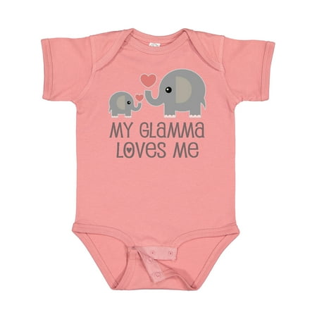 

Inktastic My Glamma Loves Me Grandchild Gift Baby Boy or Baby Girl Bodysuit