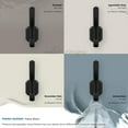 thumbnail image 6 of Amerock Granlyn Transitional Double Prong Matte Black Wall Hook, 6 of 9