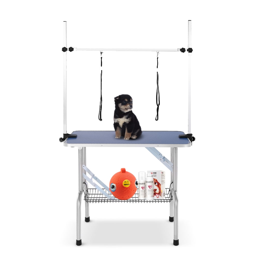 iKayaa Large HeavyDuty Foldable Dog Grooming Table 36" With Arm