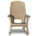 thumbnail image 4 of Semco Rockaway All-Weather Porch Rocking Chair for Patio, Taupe (2 Pack), 4 of 12