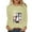 2-Khaki, variant on LYEAA Halloween Cute Graphic Tees for Women Long Sleeve Plus Size Crew Neck Regular Straight Cuff Casual Wear Ghost Holiday Clothes Black S