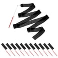 thumbnail image 1 of Cintas de Danza Uxcell, Streamers de Gimnasia con Varita Antideslizante Bandera de Danza Negra, 1 of 7
