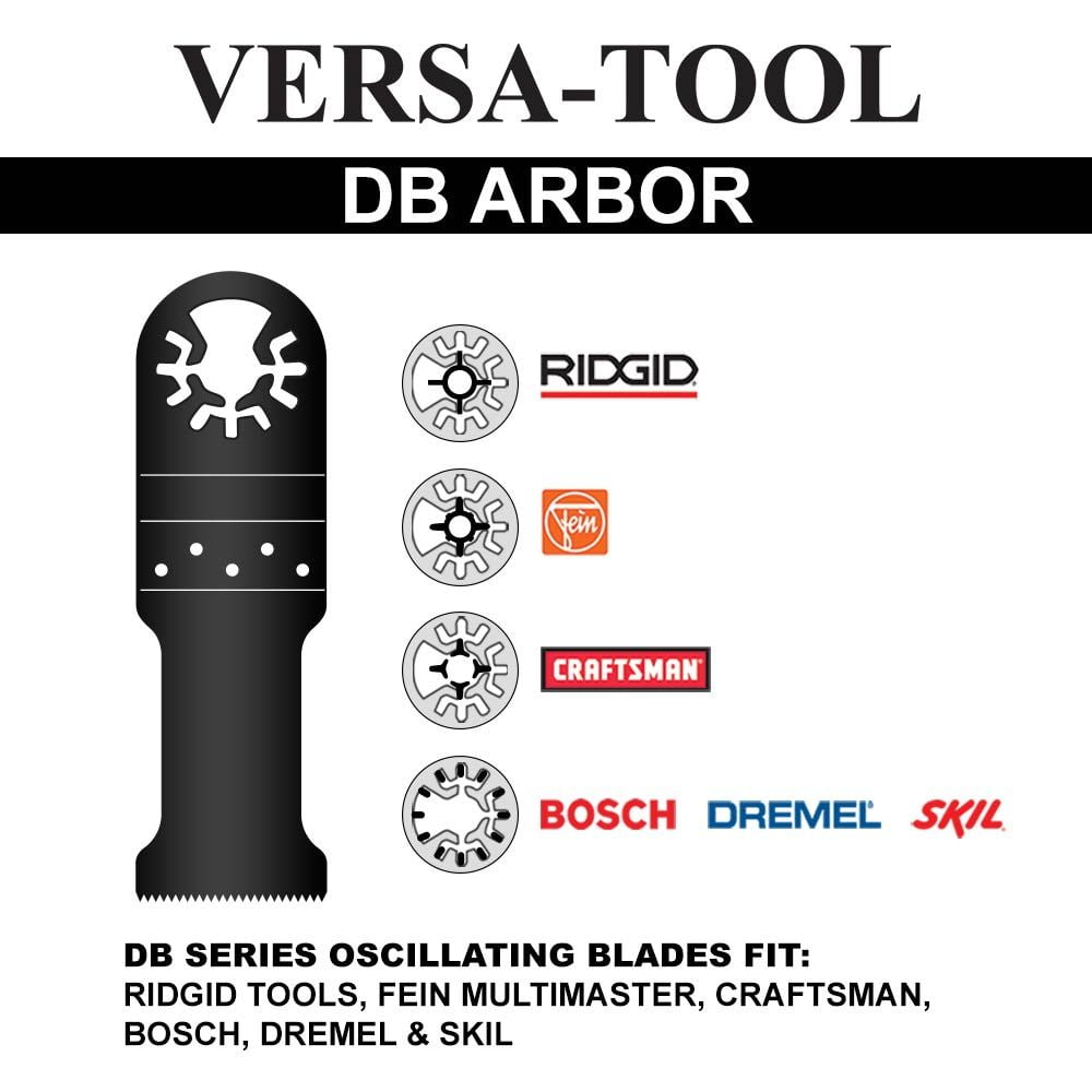Versa Tool DB25E 30mm Stainless Steel Saw Blades Compatible with Fein Multimaster, Dremel, Bosch, Craftsman, Ridgid Oscillating Tools - 25/Pack