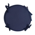 thumbnail image 3 of Hvmvliv Seat Cushion Round Seat Cushion with Fixed Ties for Indoor Outdoor Thicken Soft Comfortable Pad Suitable for Home Office and Garden Chair Navy, 3 of 3